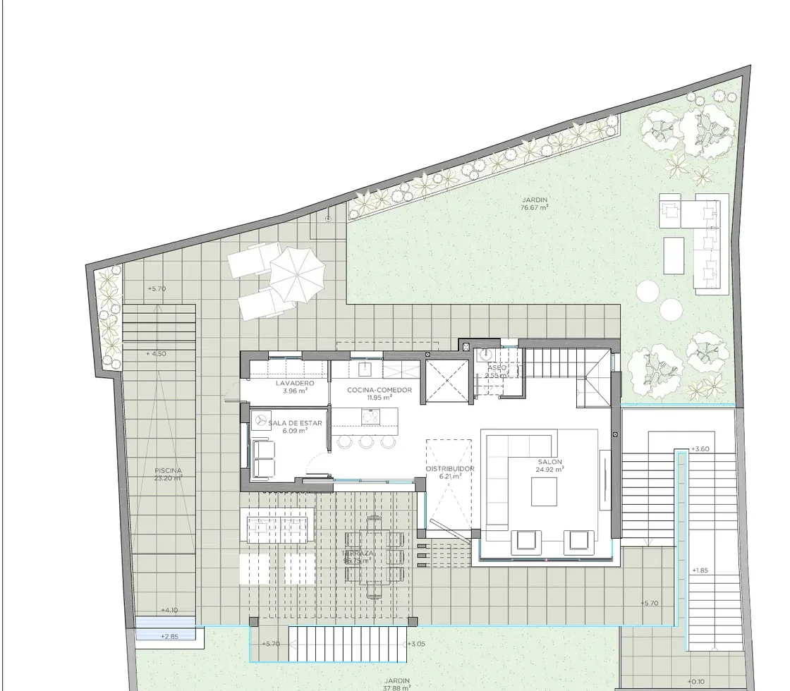 Planta principal · Zona de día