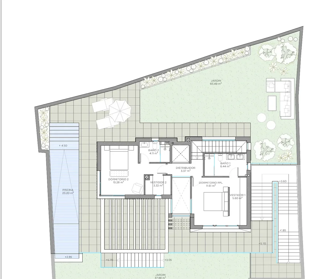 Planta superior · Zona de noche